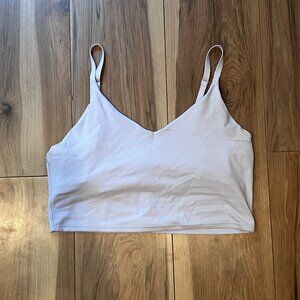 Lilac Athleta V- Neck Elation Longline Bra A-C